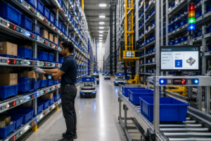 fully automated pick to light warehouse automation solution