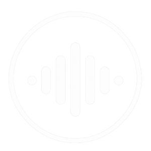 3.minimalist white waveform badge