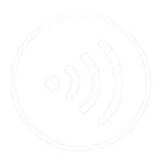 3.white broadcast signal icon