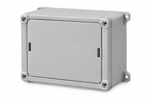 light gray weatherproof junction box