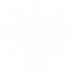 white lightbulb idea icon