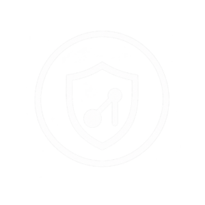 white shield network icon